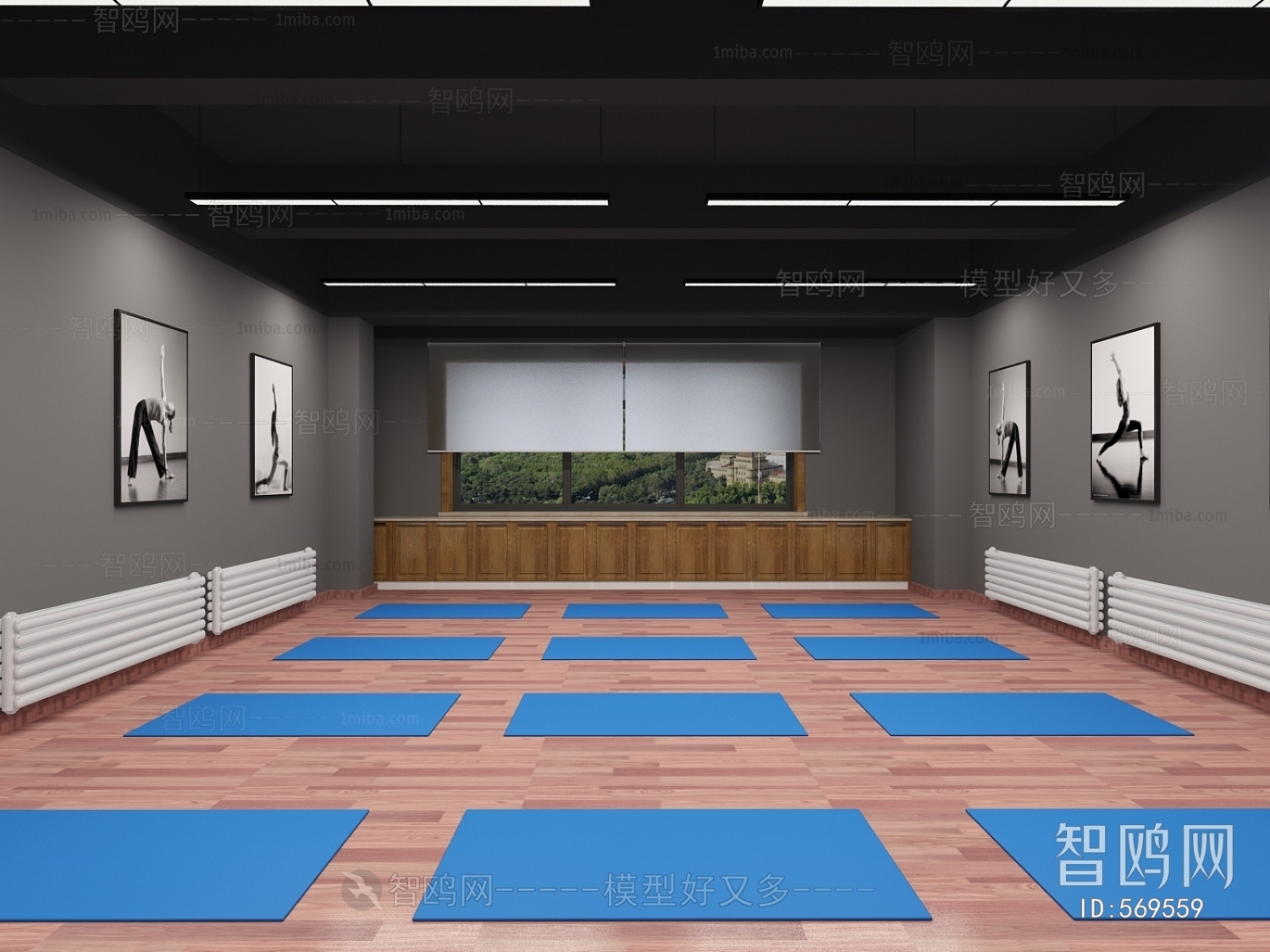 Modern Yoga Room