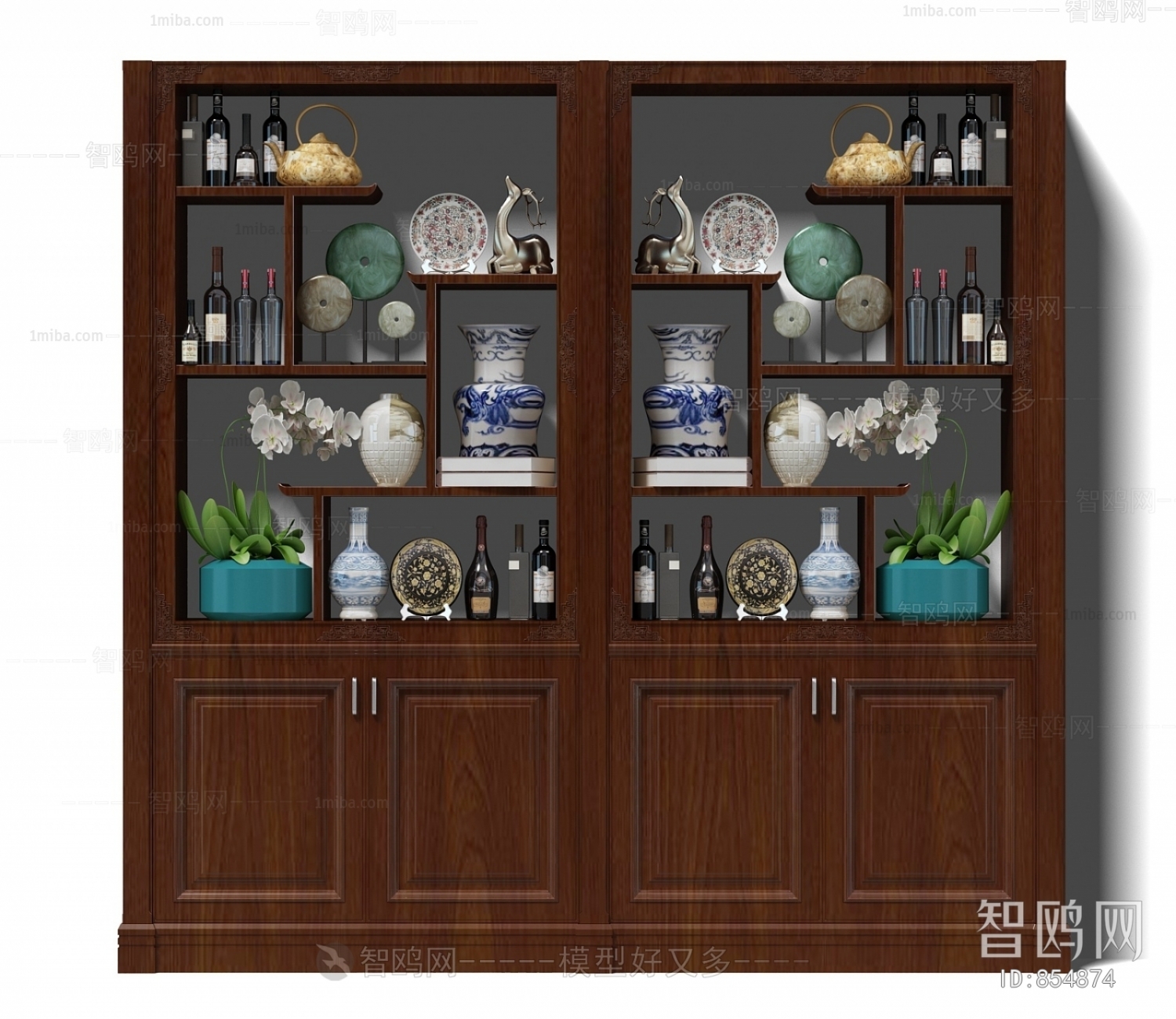 Chinese Style Decorative Cabinet