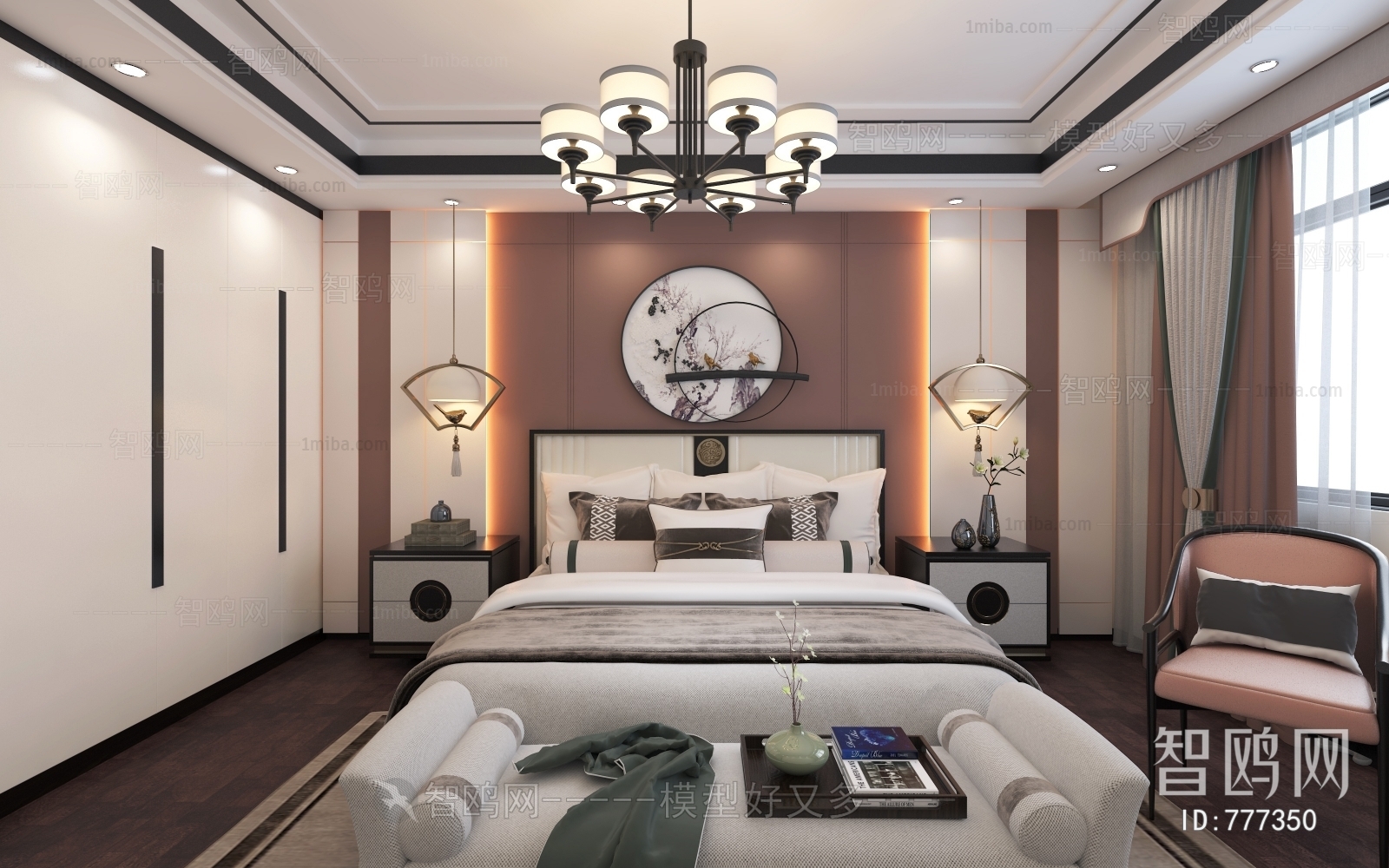 New Chinese Style Bedroom