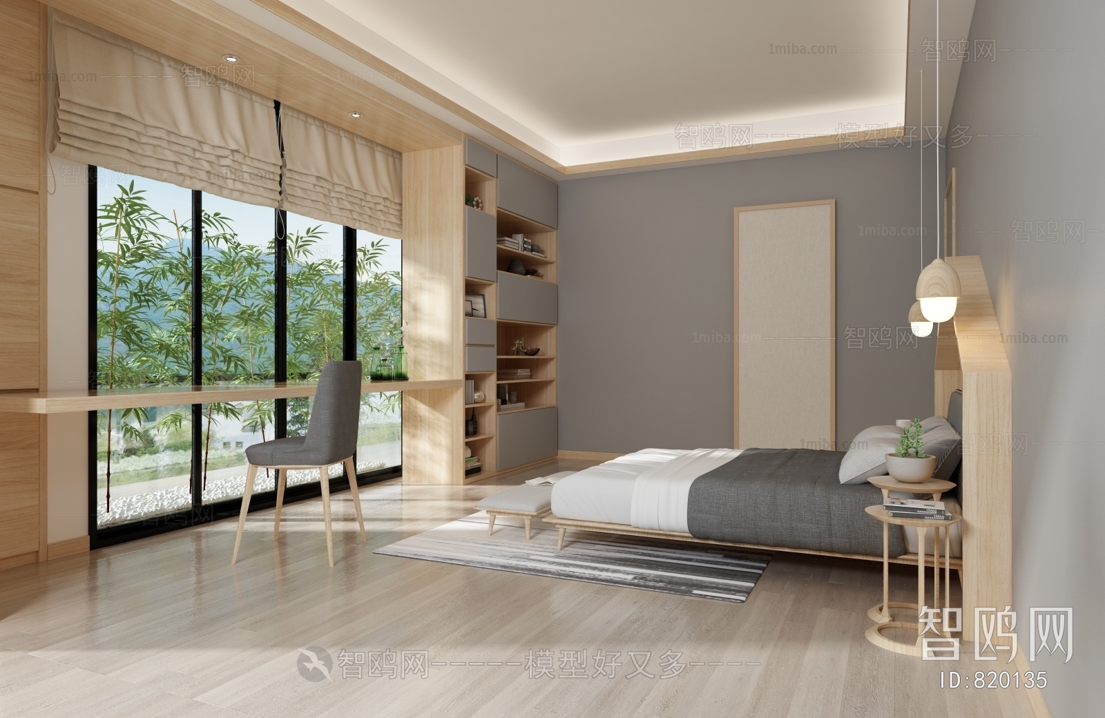 New Chinese Style Bedroom