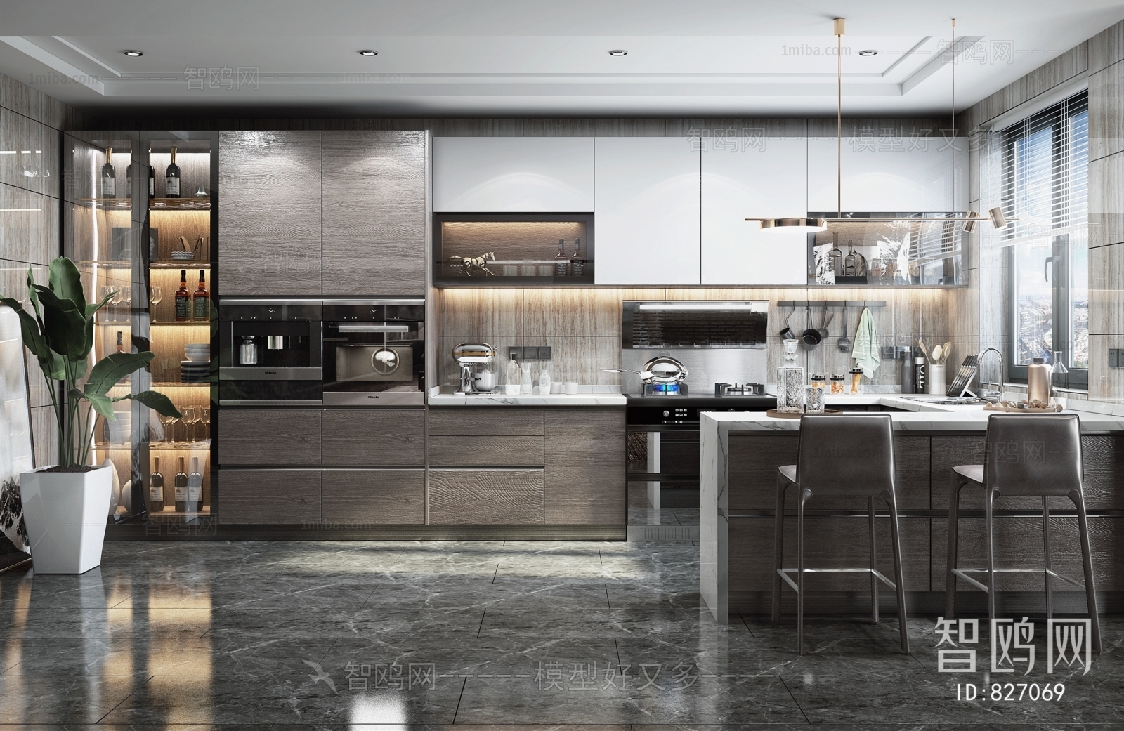 Modern Open Kitchen