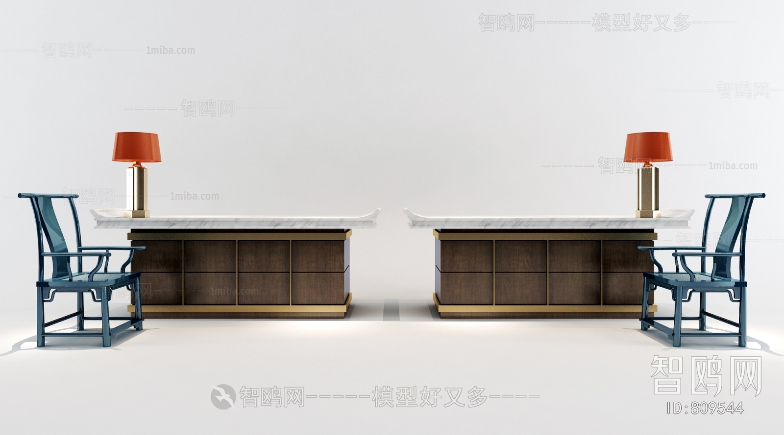 New Chinese Style Reception Desk