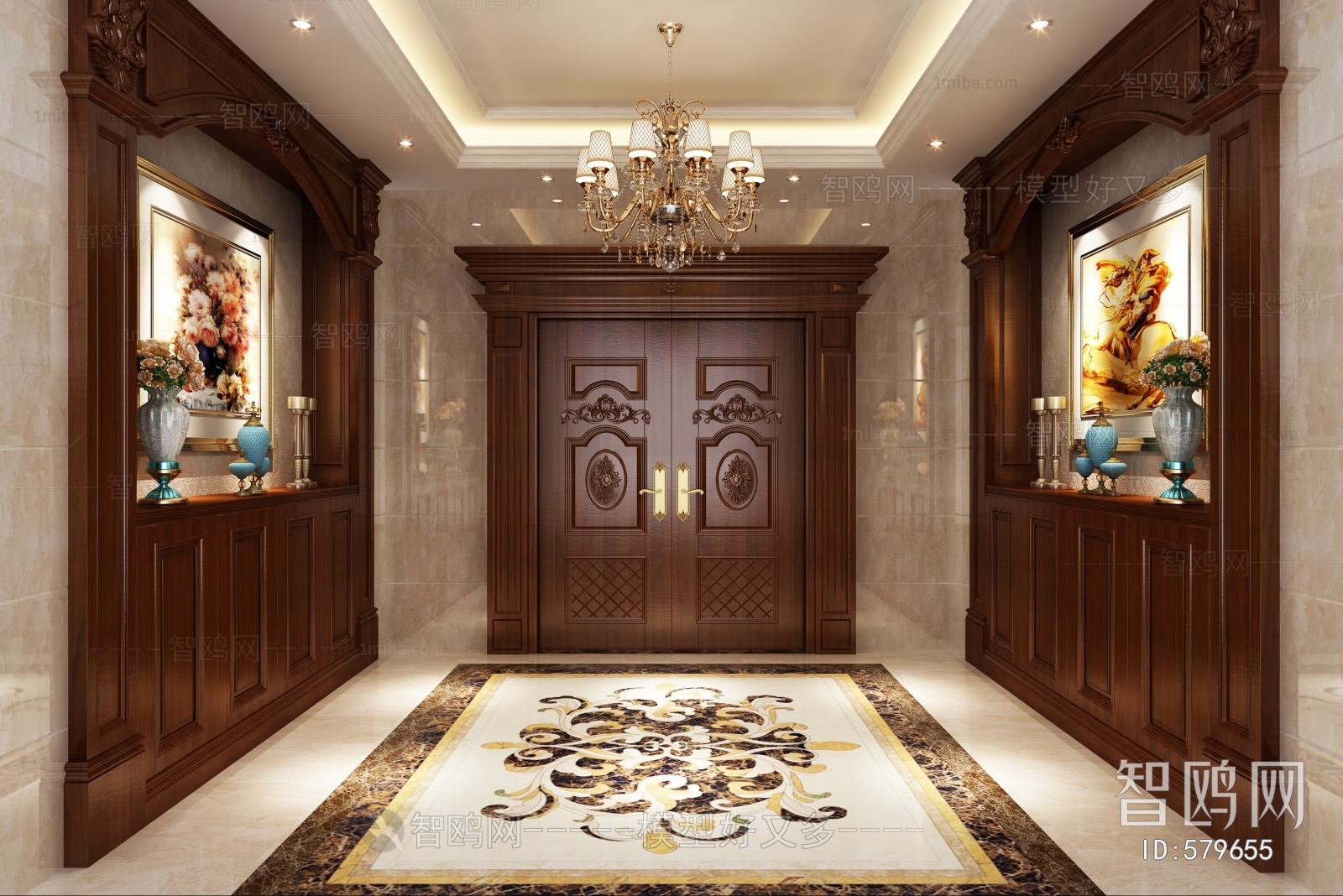 European Style Hallway