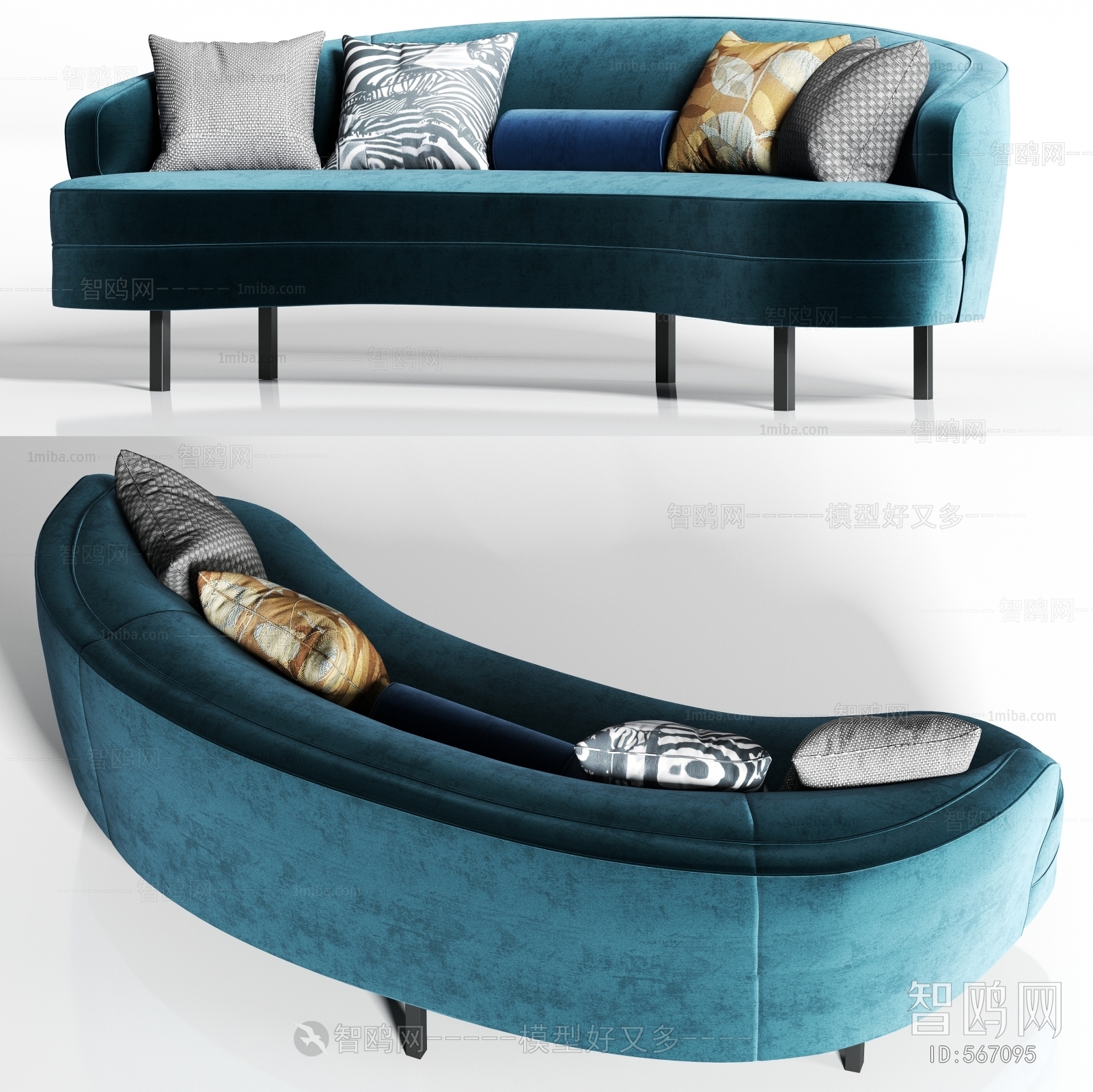 Modern Curved Sofa