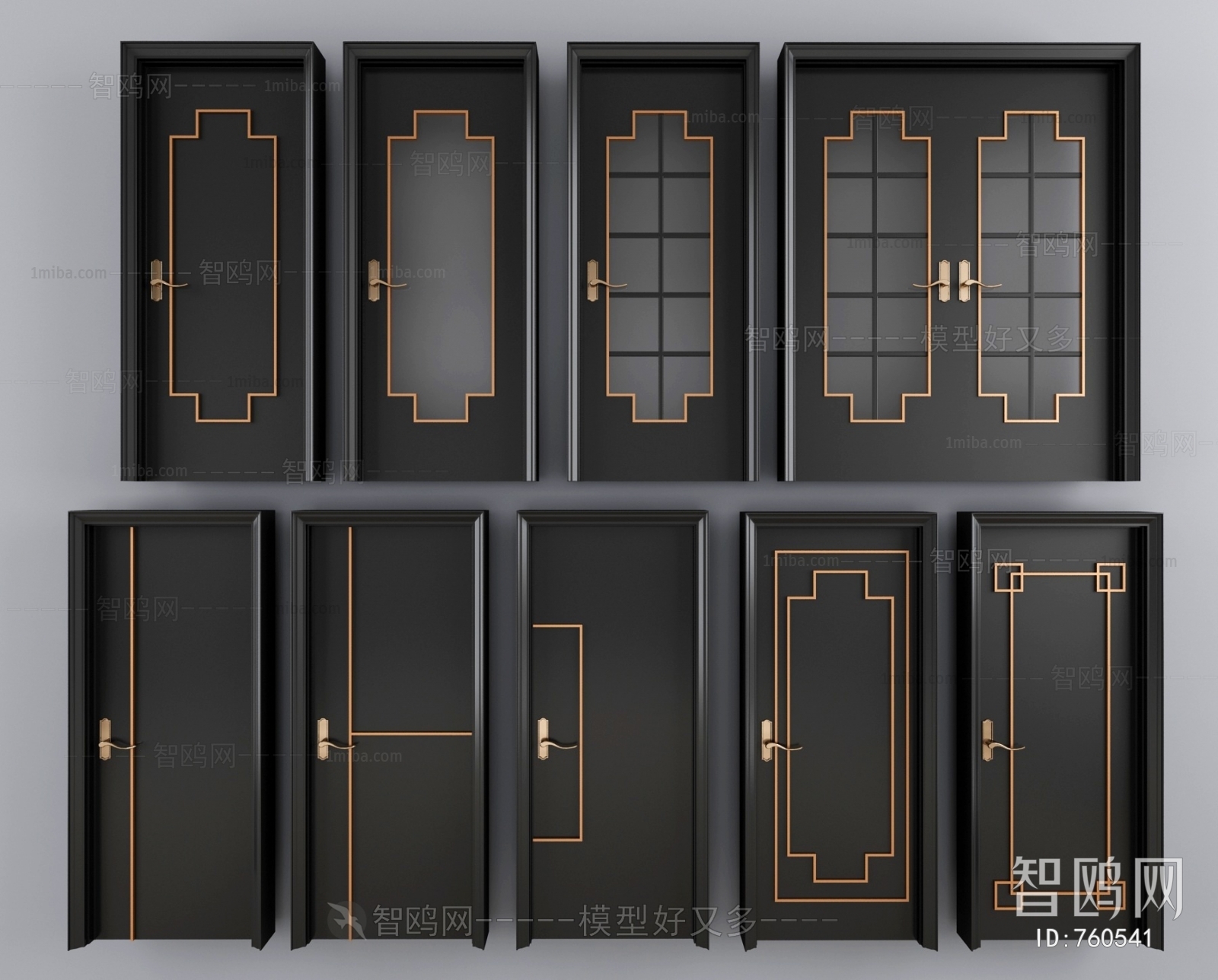 New Chinese Style Single Door