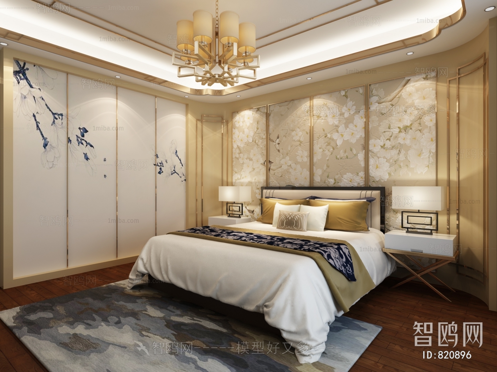 New Chinese Style Bedroom