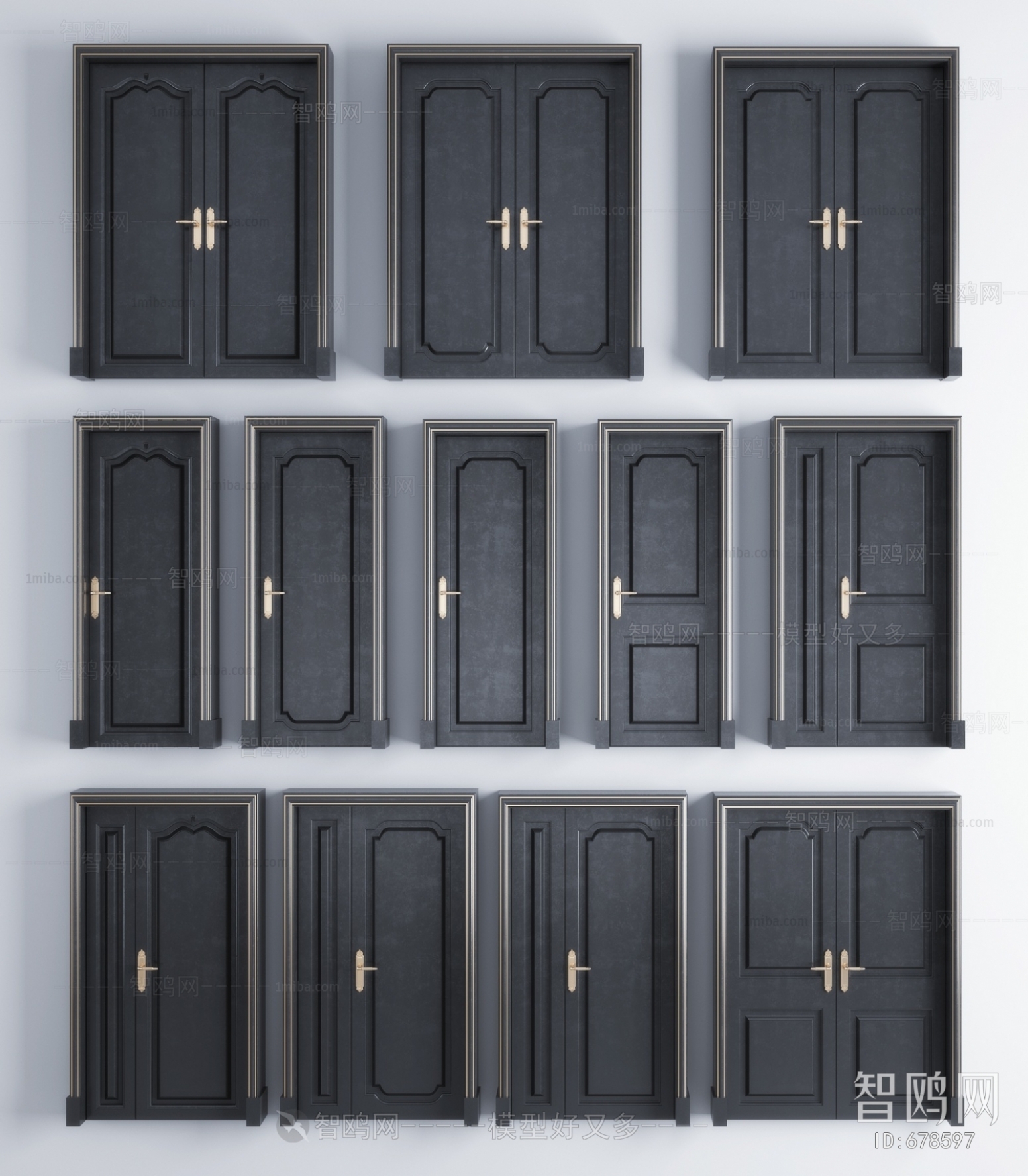 Simple European Style Door