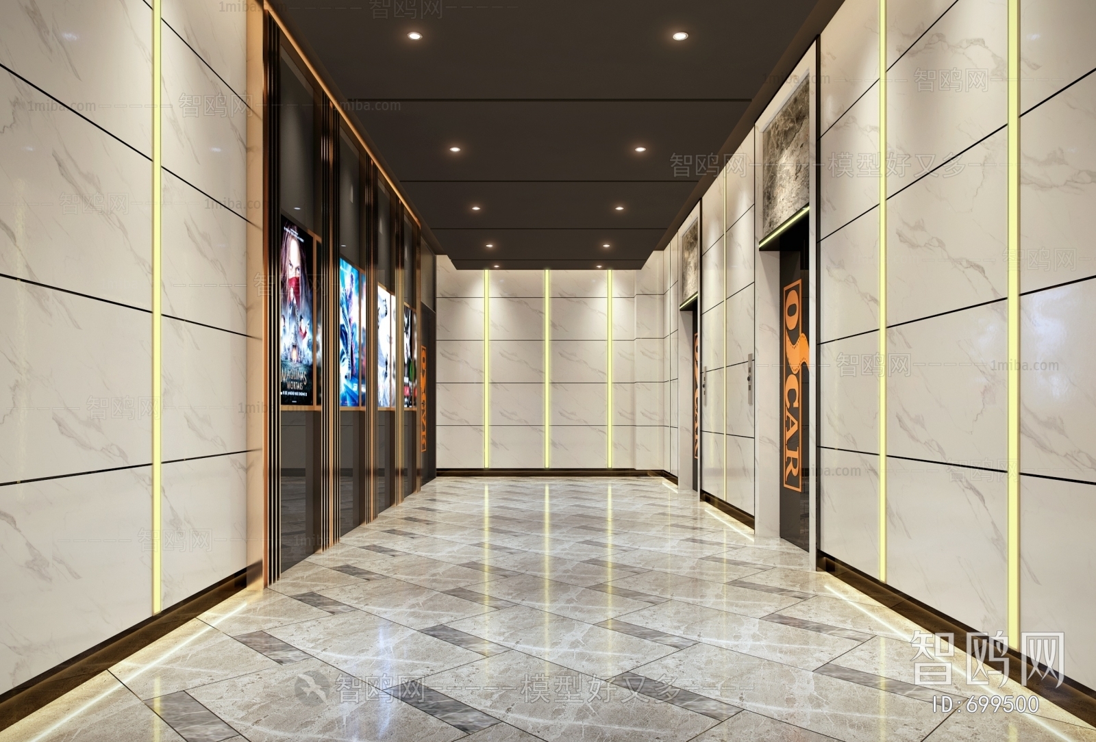 Modern Corridor Elevator Hall