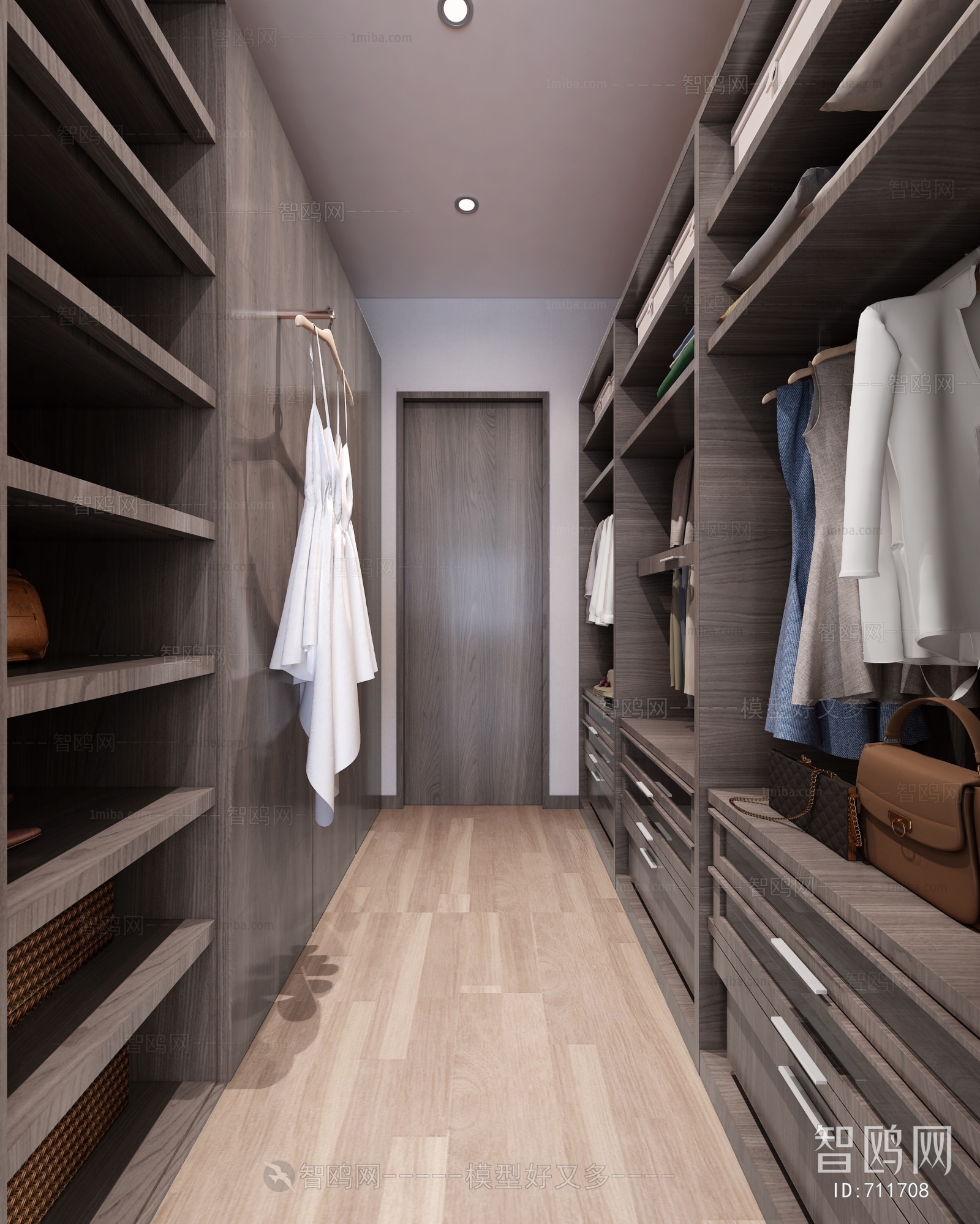 Modern Clothes Storage Area