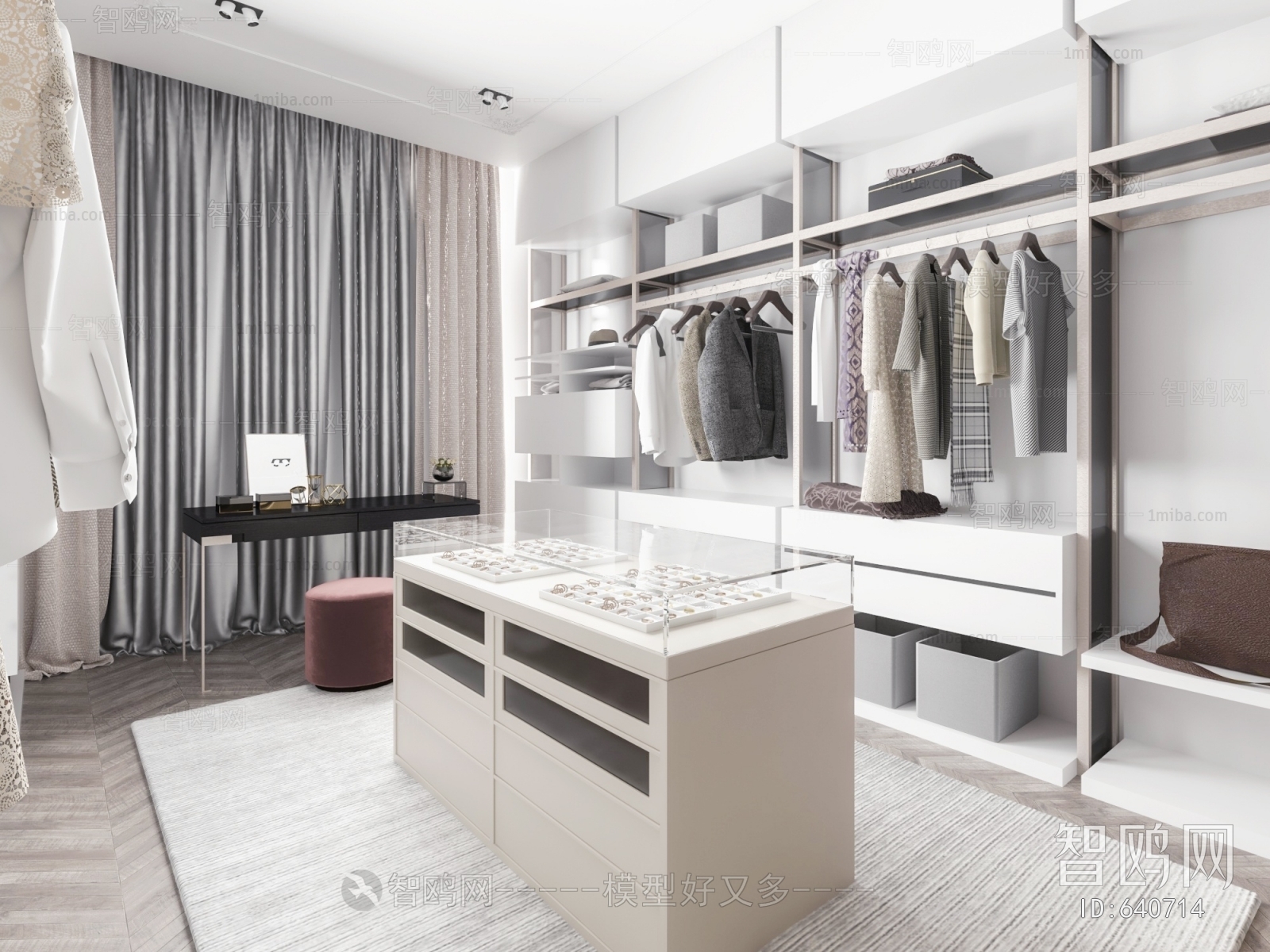 Modern Clothes Storage Area