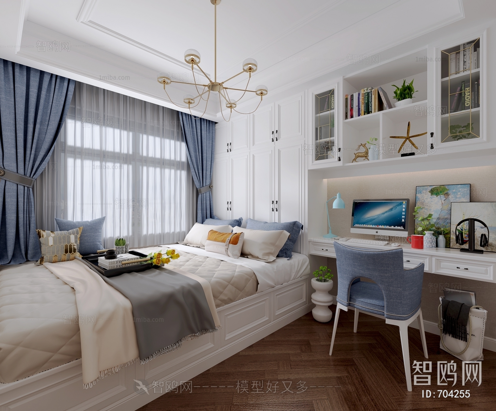 Simple European Style Study Space