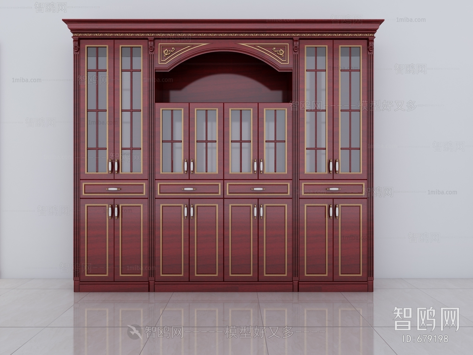 New Chinese Style Wine Cabinet