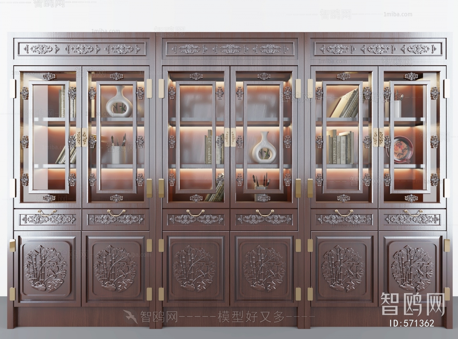 Chinese Style Bookcase