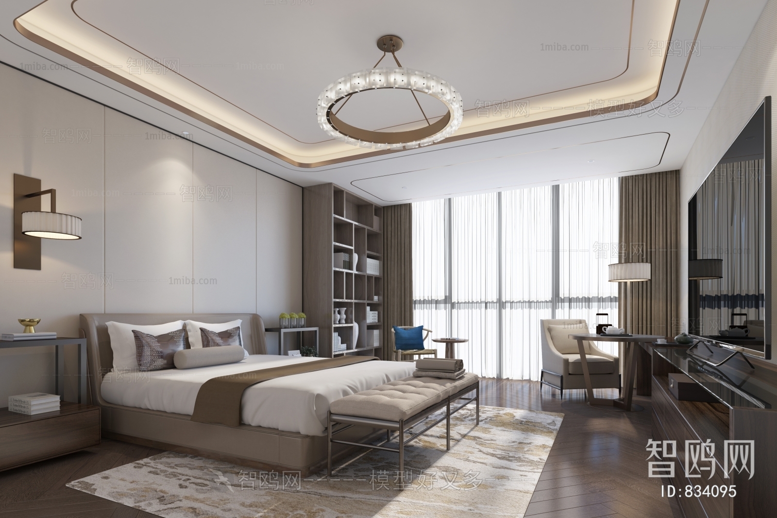 New Chinese Style Bedroom