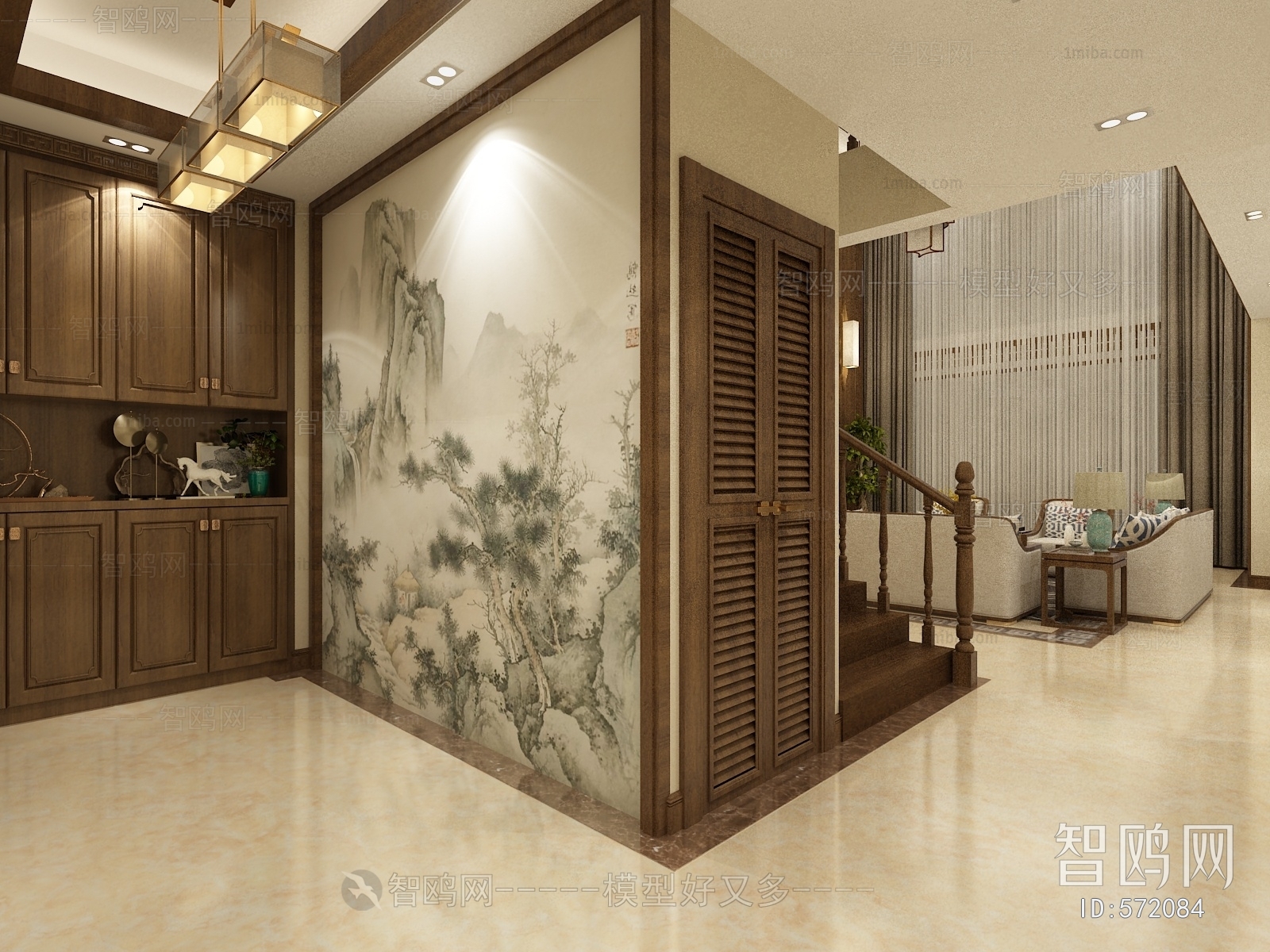 New Chinese Style Hallway