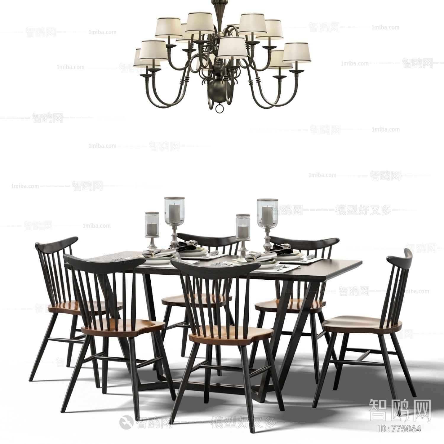 Industrial Style Dining Table And Chairs