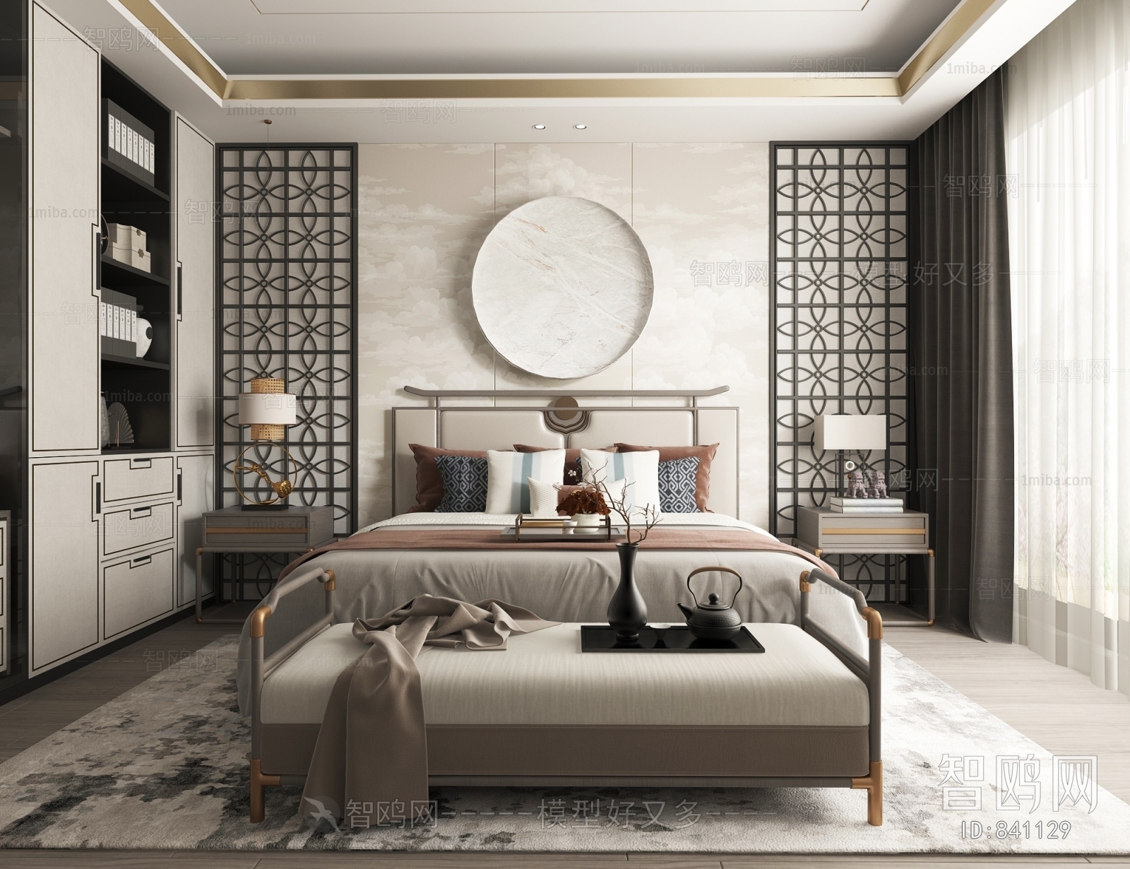 New Chinese Style Bedroom