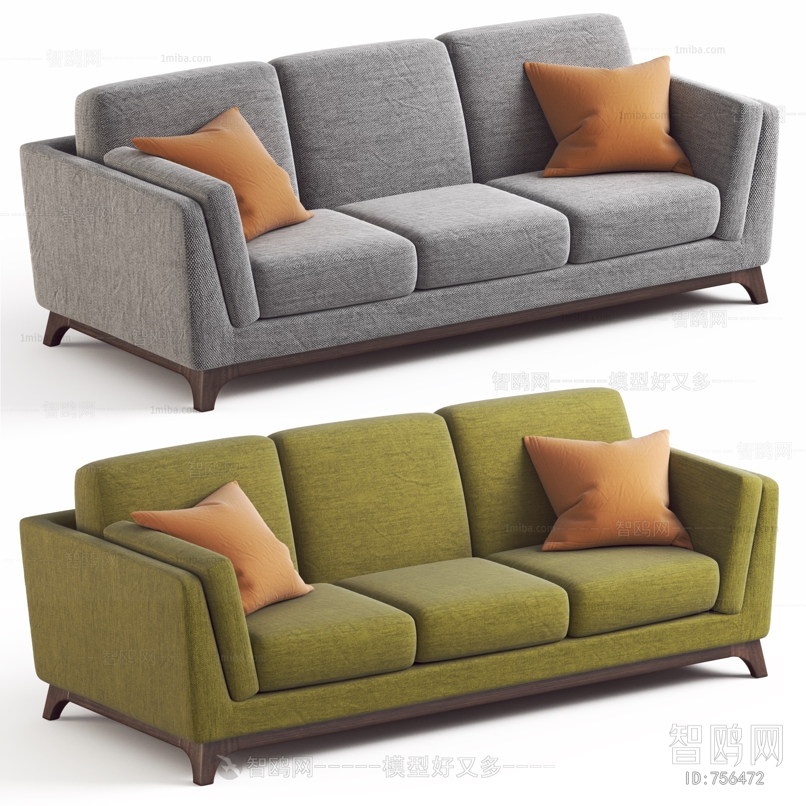 Modern Three-seat Sofa