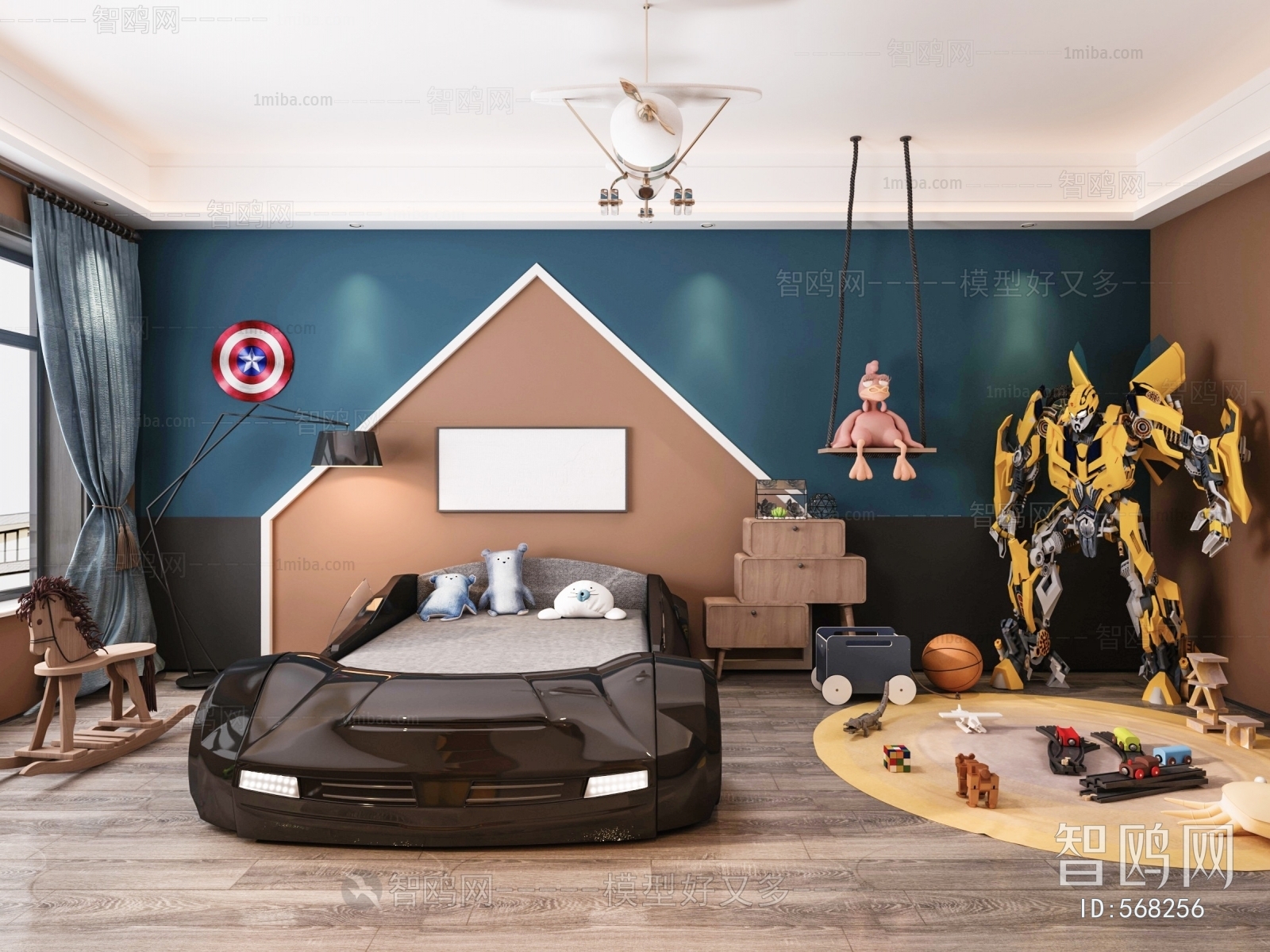 Modern Boy's Room And Son's Room