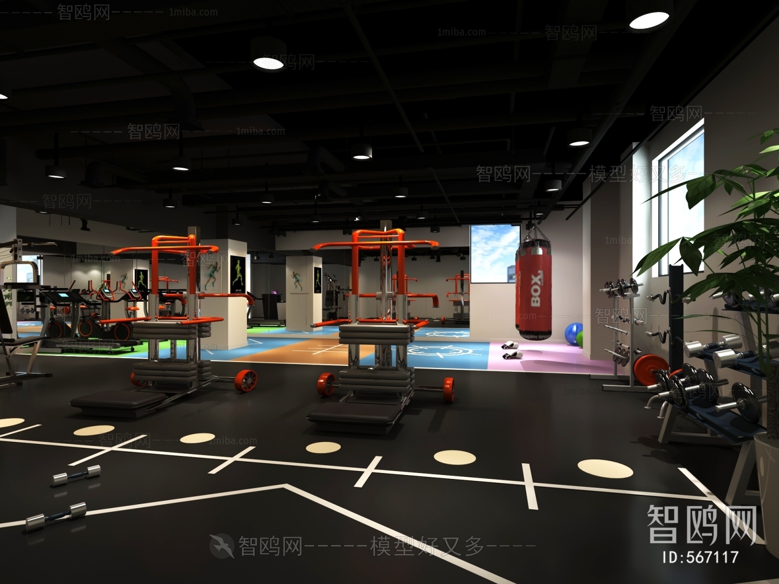 Industrial Style Gym