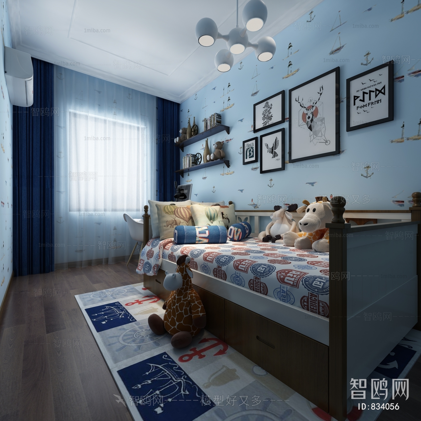 Simple European Style Children's Room