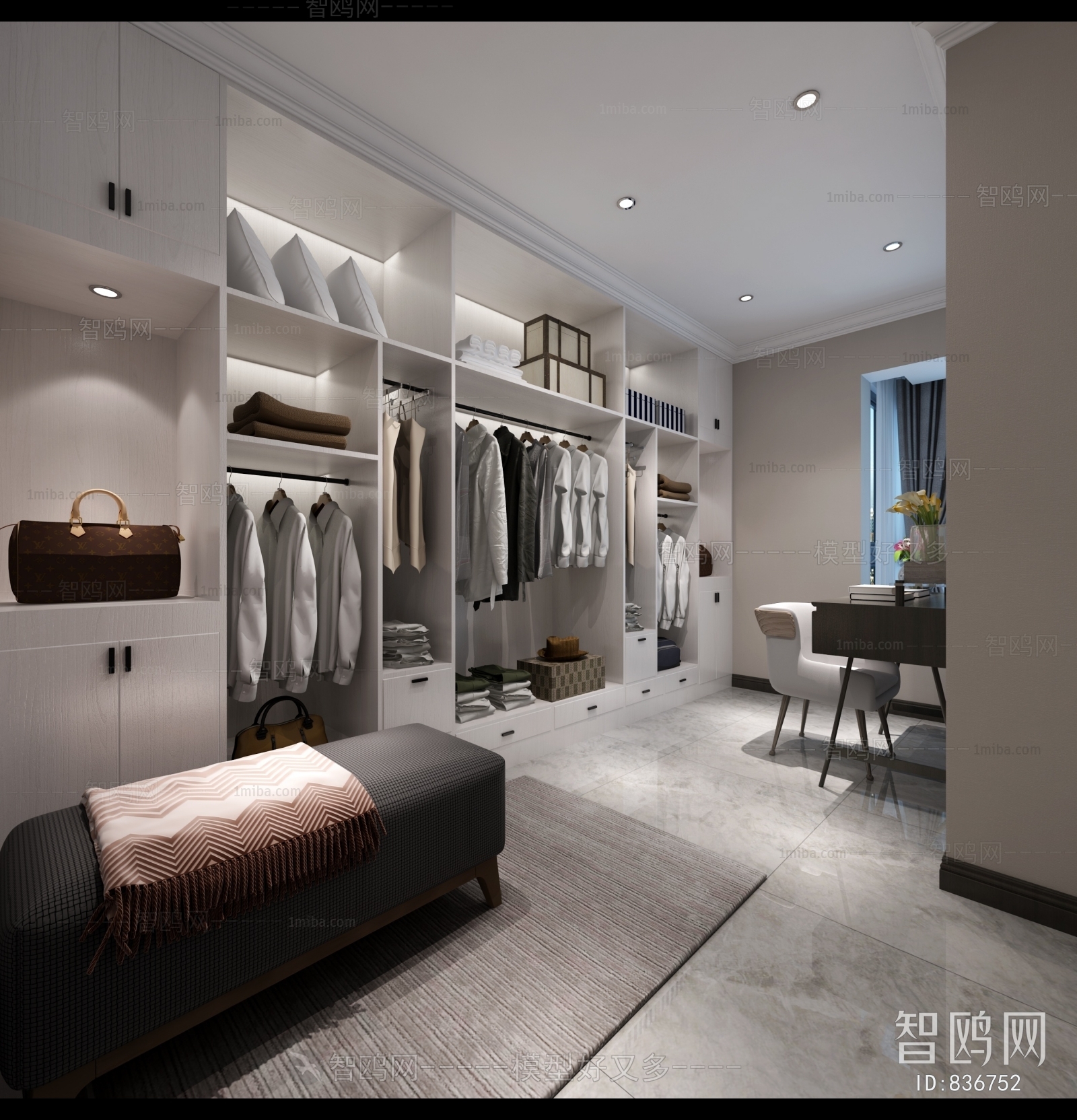 Modern Clothes Storage Area