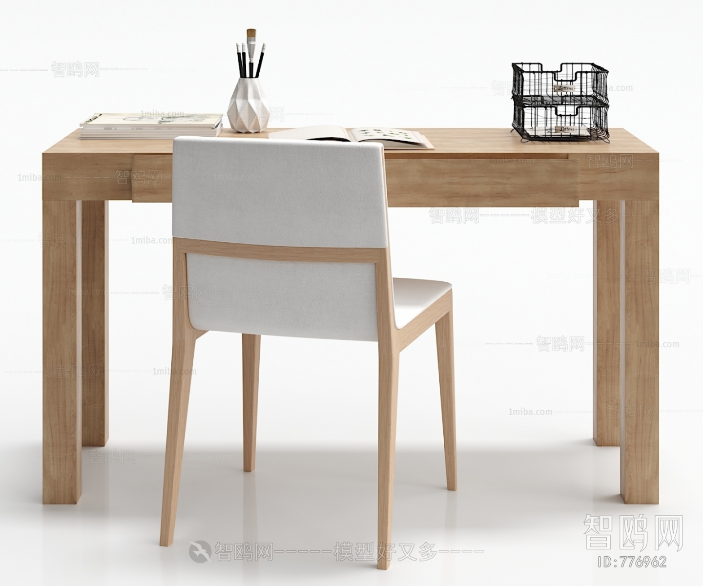 Nordic Style Computer Desk And Chair