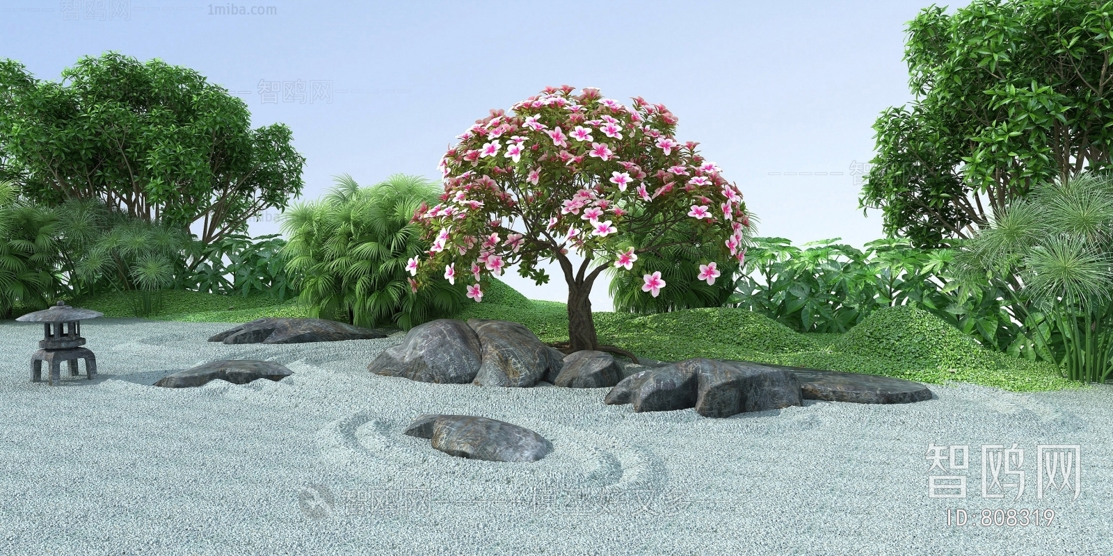 New Chinese Style Garden Landscape