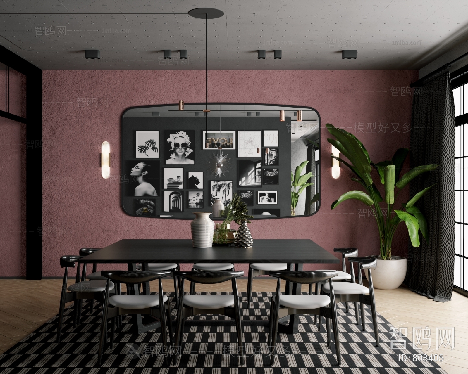 Industrial Style Dining Room