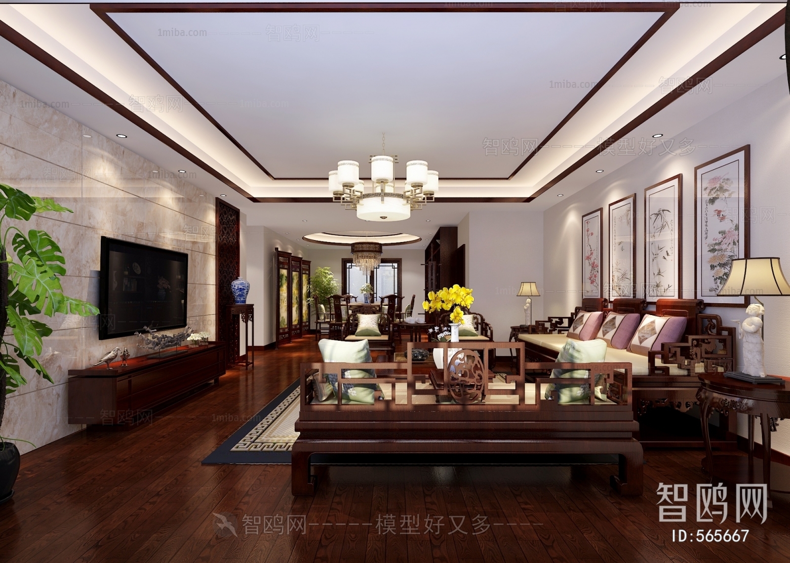 Chinese Style A Living Room