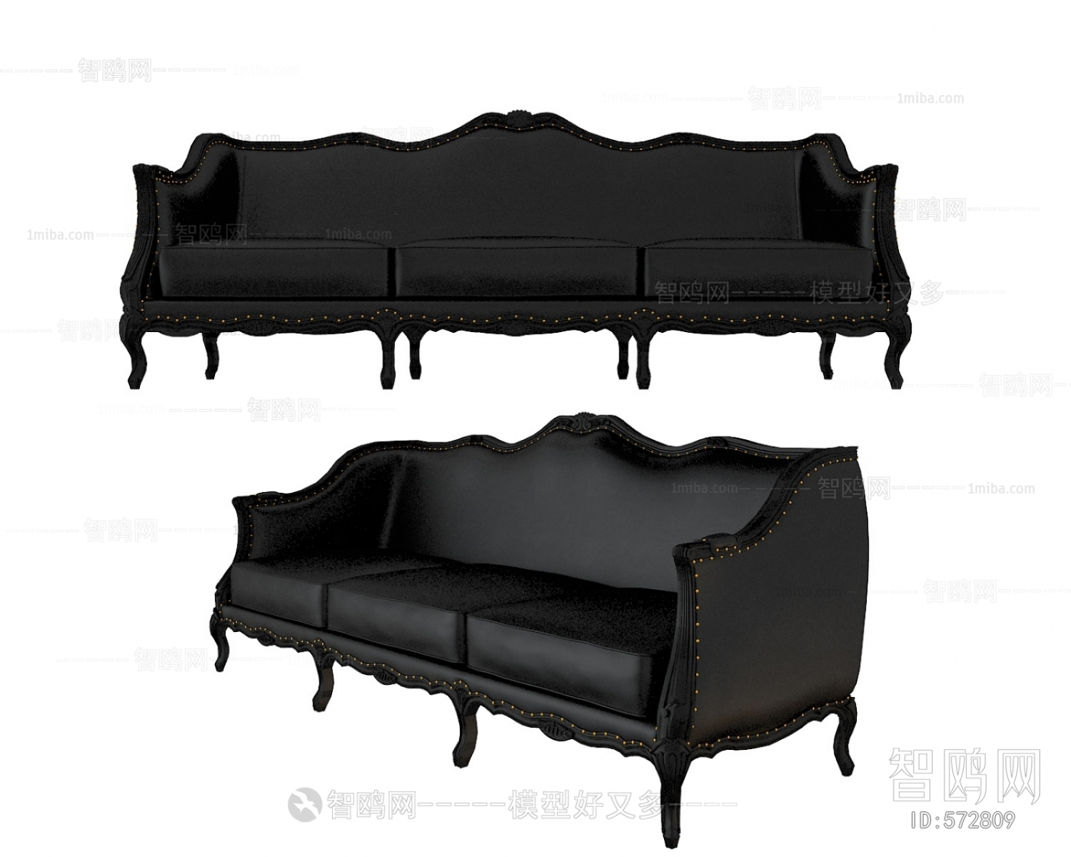 新古典三人沙发