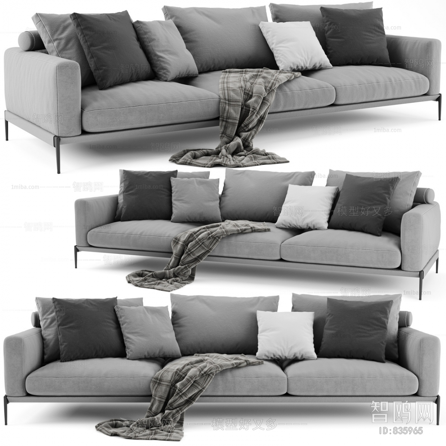 Modern Three-seat Sofa