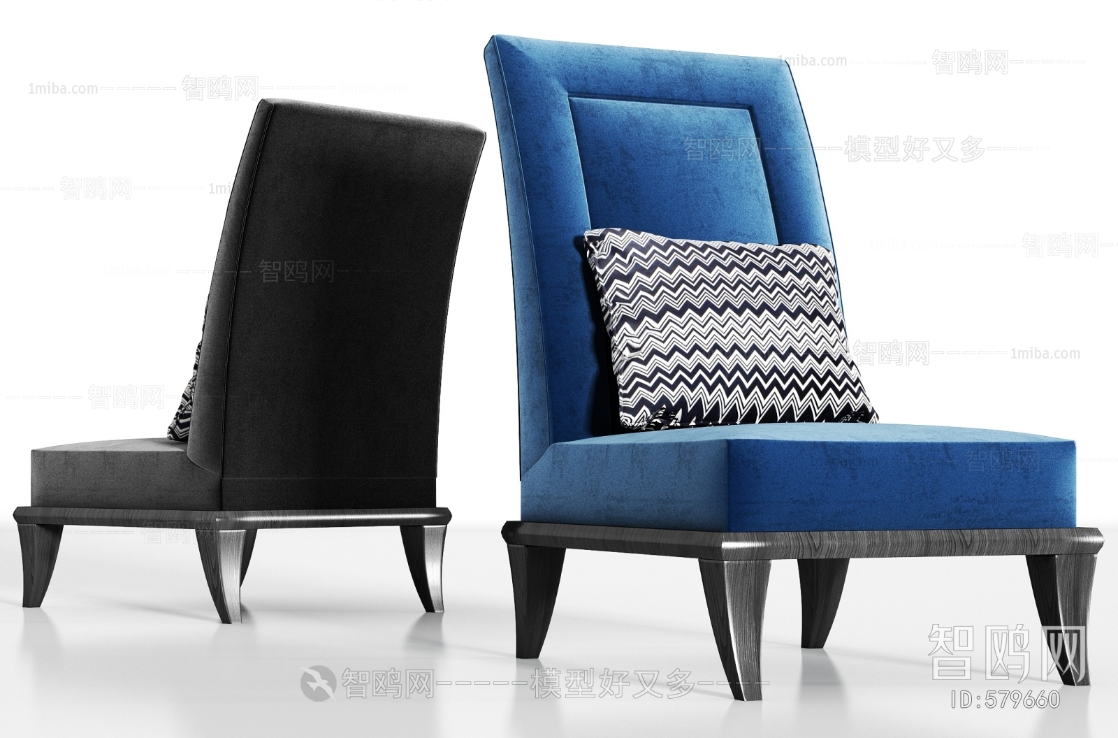 New Chinese Style Single Sofa