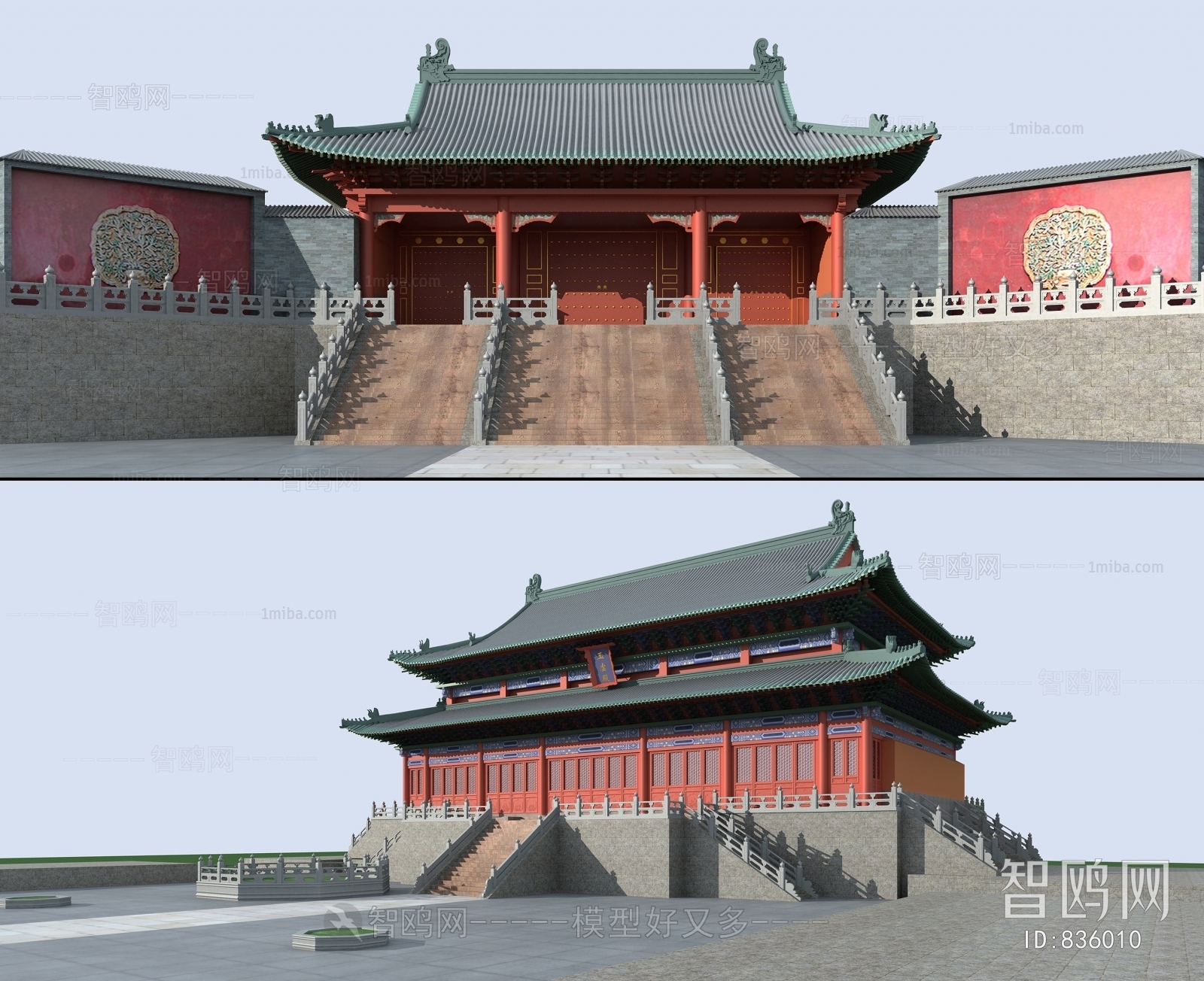 Chinese Style Ancient Architectural Buildings