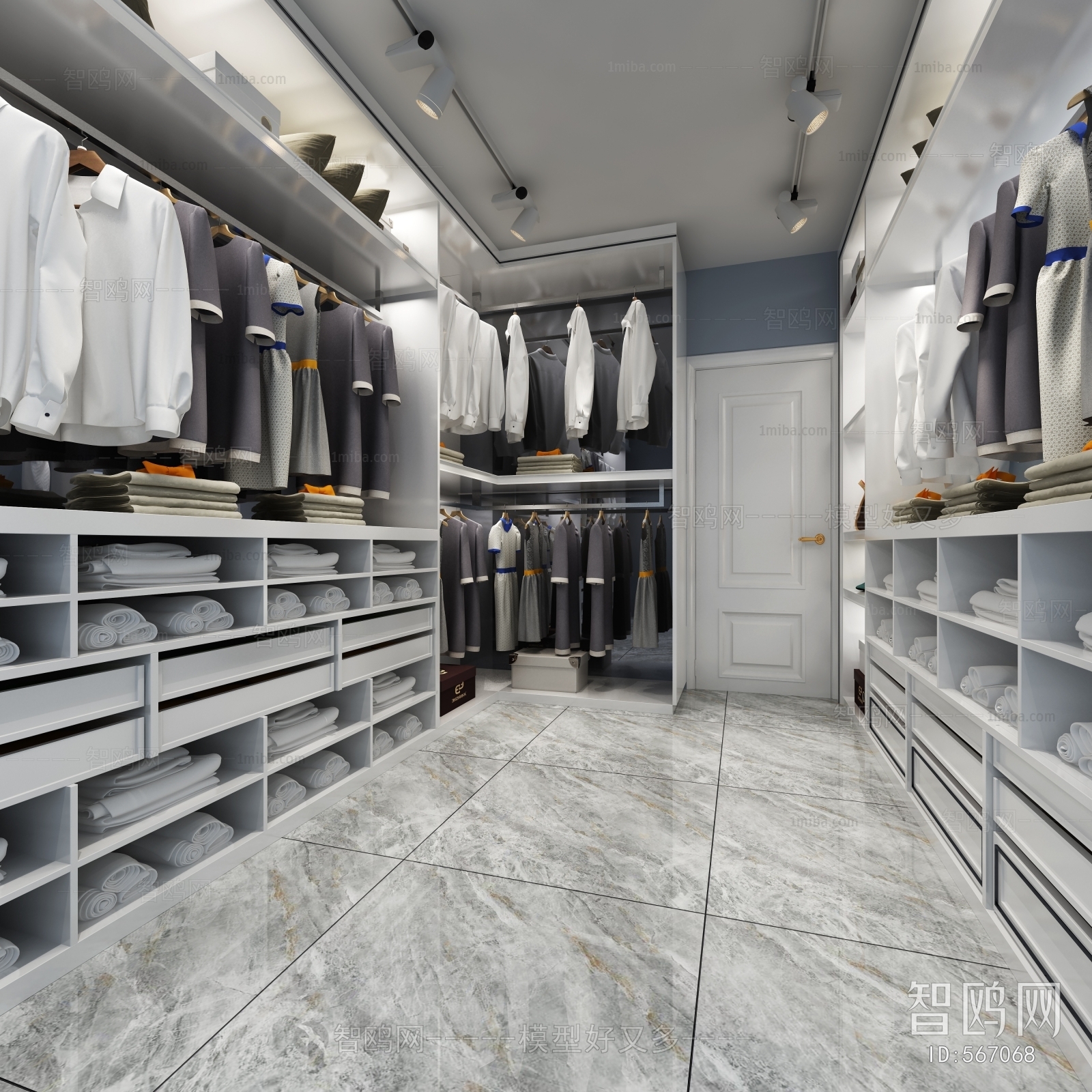 Modern Clothes Storage Area