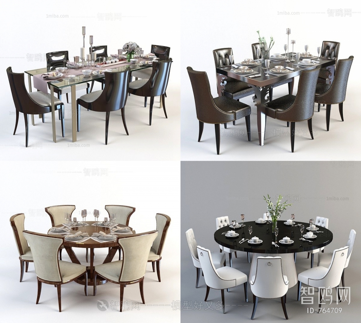 European Style Dining Table And Chairs