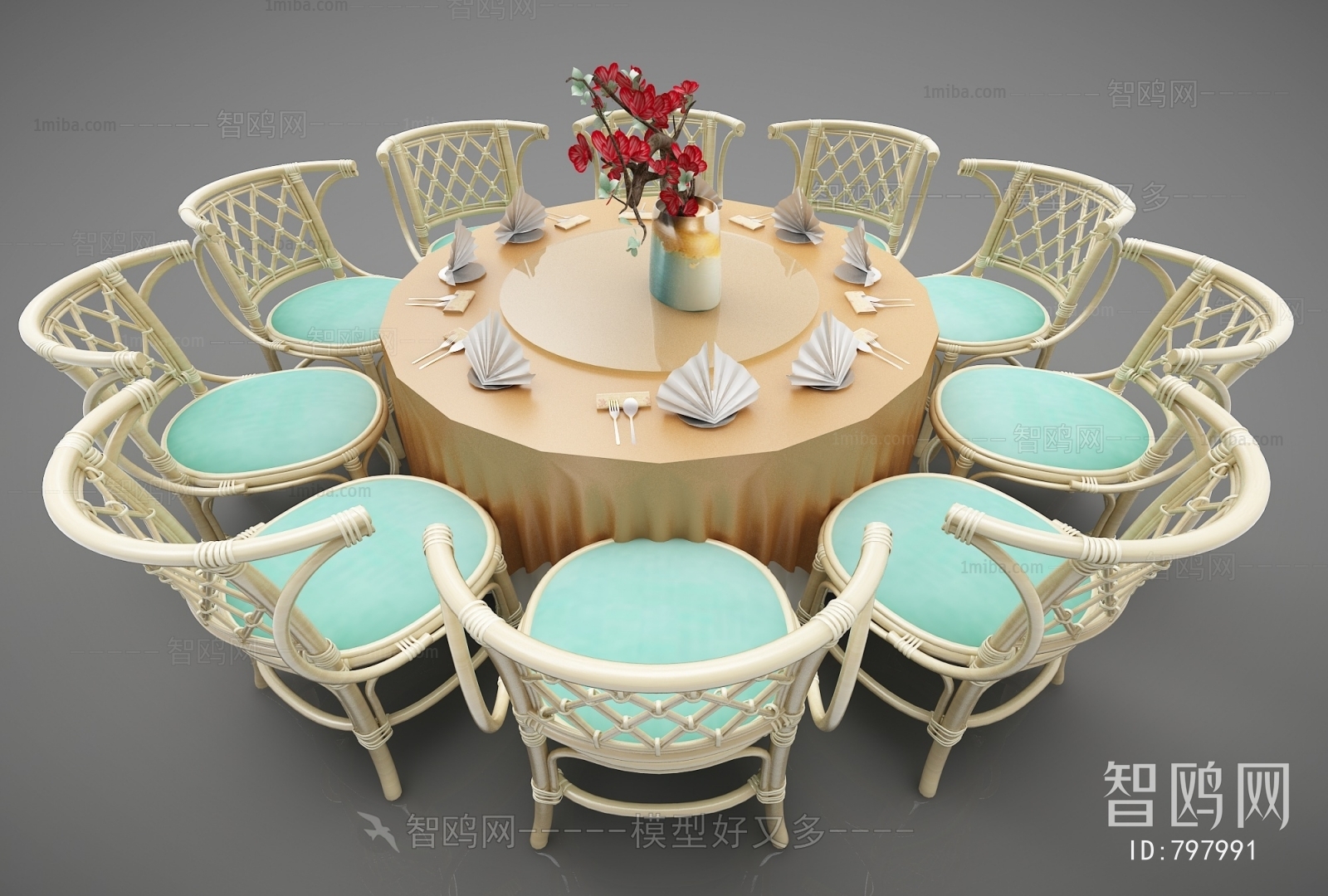 New Chinese Style Dining Table And Chairs