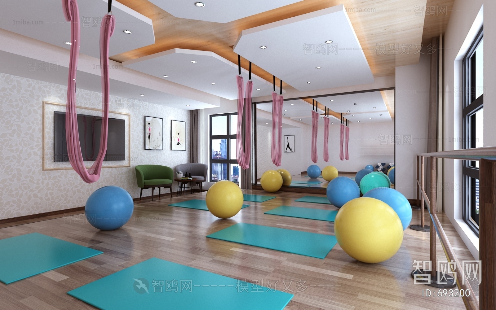 Modern Yoga Room