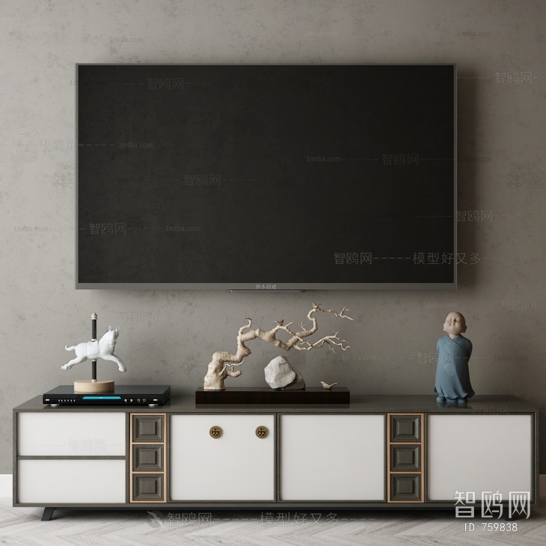 New Chinese Style TV Cabinet