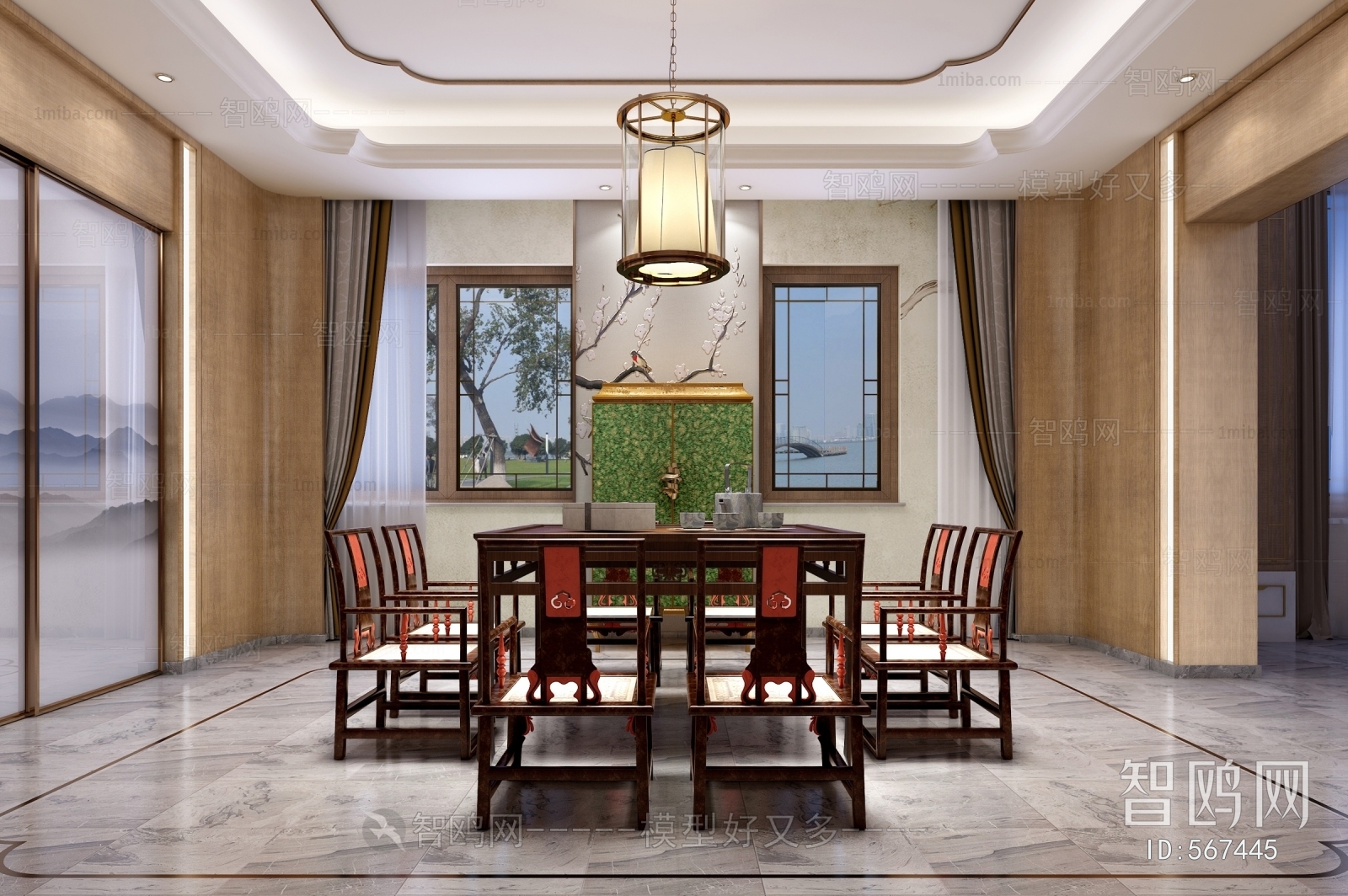 New Chinese Style Dining Room