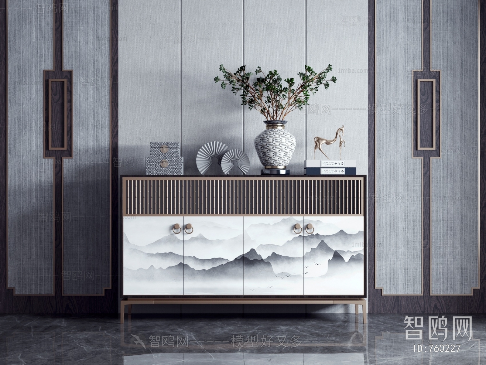 New Chinese Style Side Cabinet/Entrance Cabinet