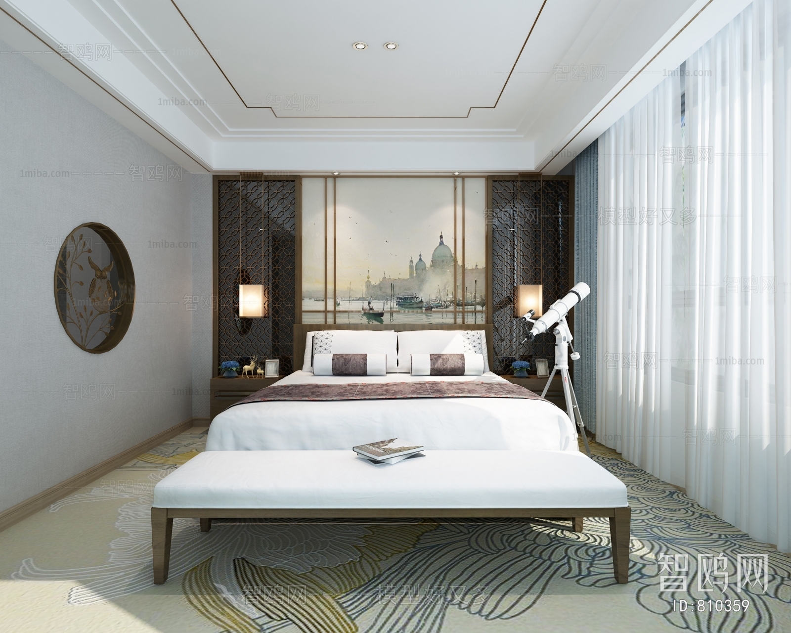 New Chinese Style Bedroom