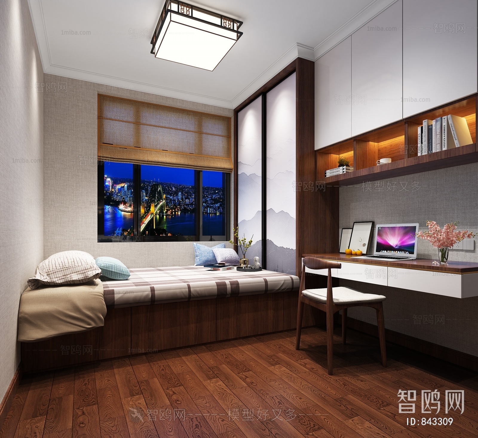 New Chinese Style Bedroom