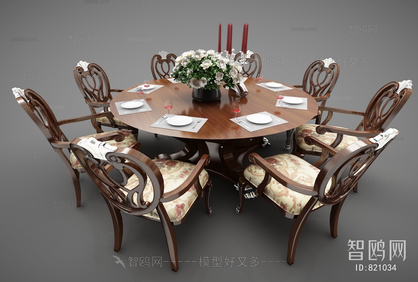 European Style Dining Table And Chairs