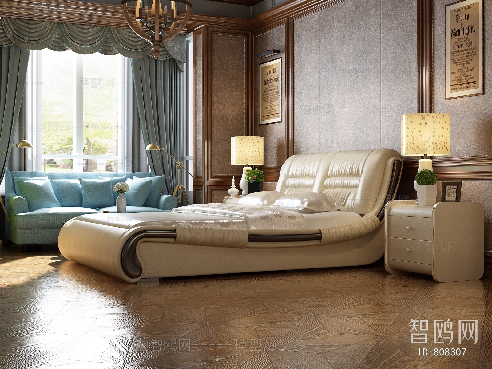 New Classical Style Double Bed