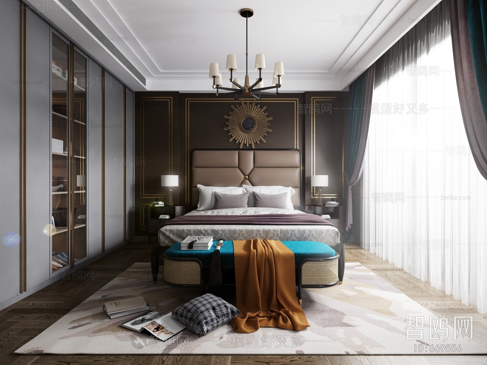 Post Modern Style Bedroom