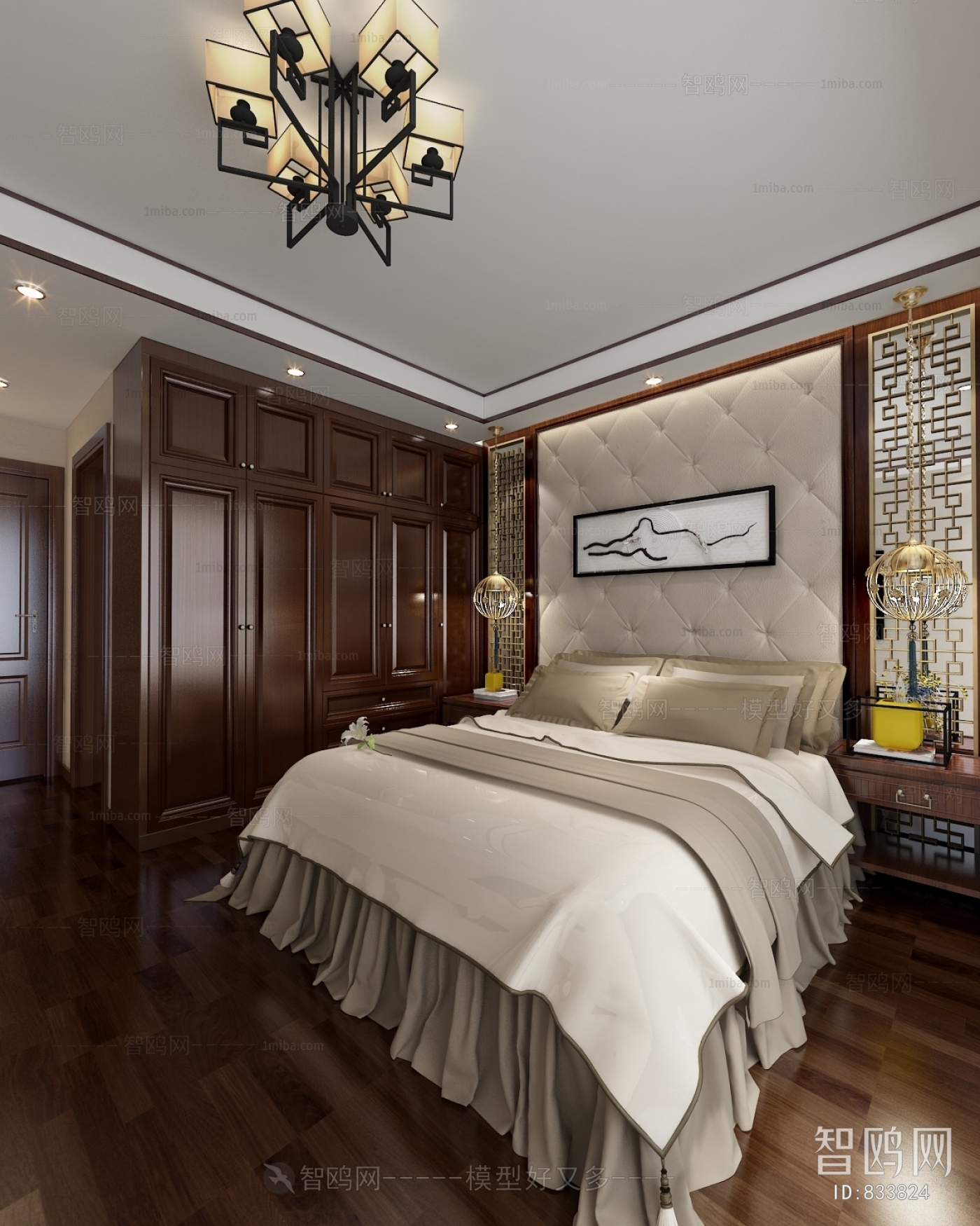 New Chinese Style Bedroom