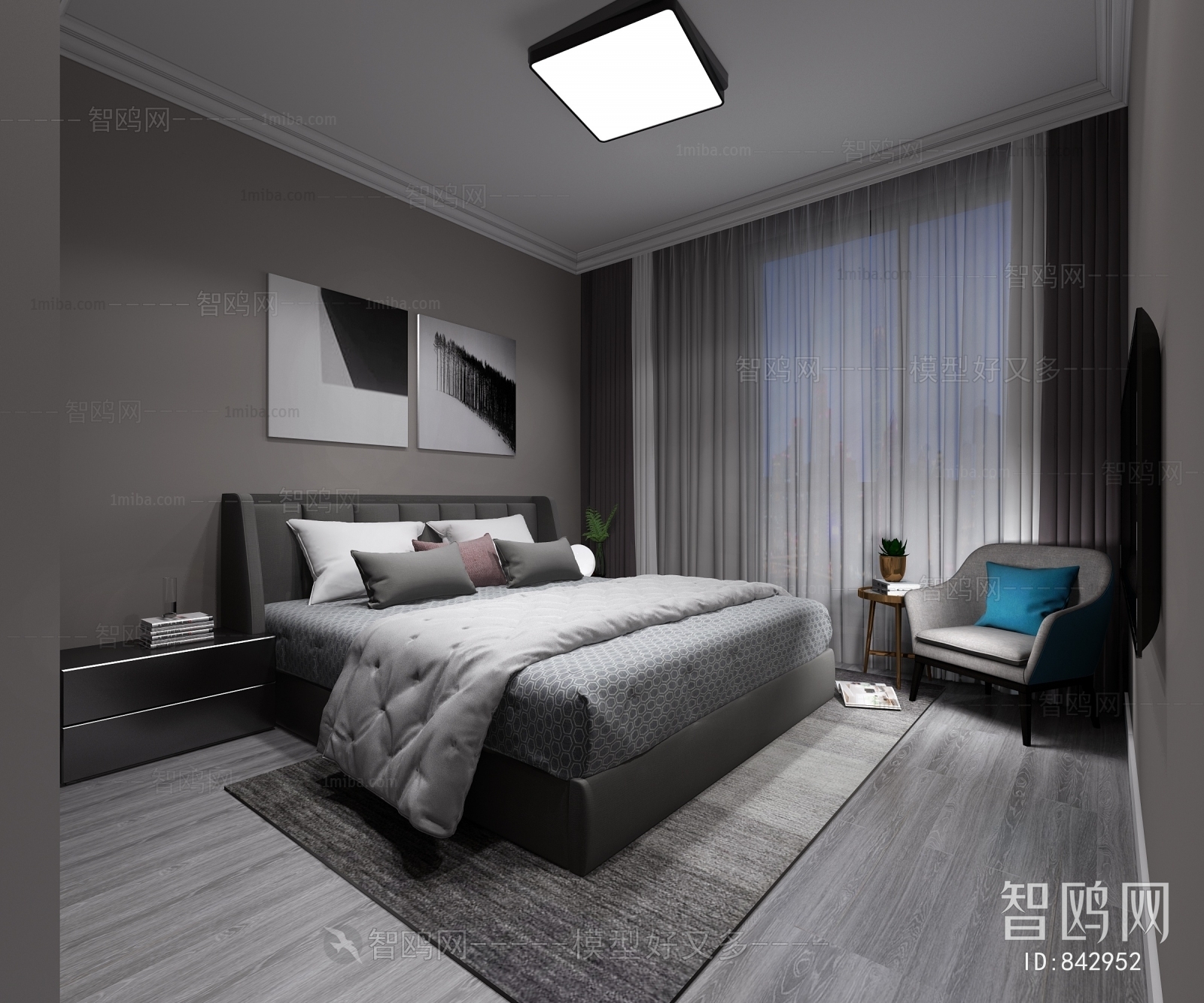 Post Modern Style Bedroom