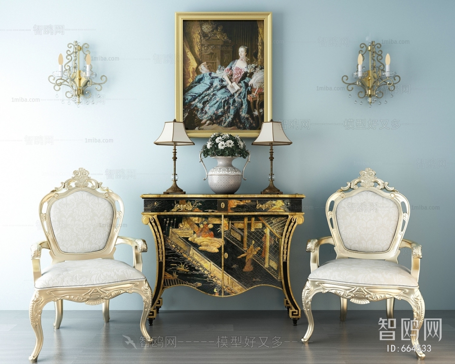 New Classical Style Decorative Cabinet