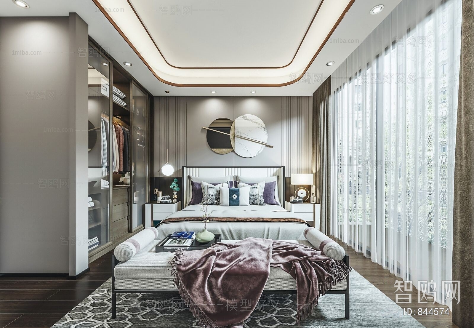 New Chinese Style Bedroom